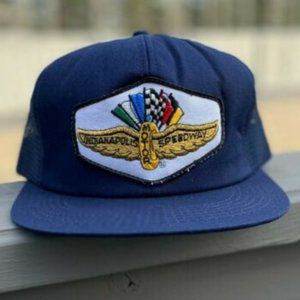 Vintage K-Brand Hat Cap Snapback Indianapolis Motor Speedway Trucker Mesh USA